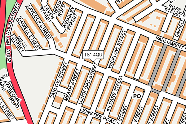 TS1 4QU map - OS OpenMap – Local (Ordnance Survey)