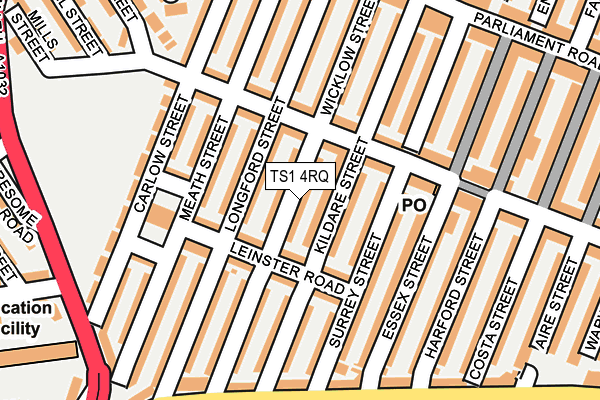 TS1 4RQ map - OS OpenMap – Local (Ordnance Survey)