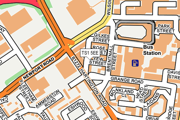 TS1 5EE map - OS OpenMap – Local (Ordnance Survey)