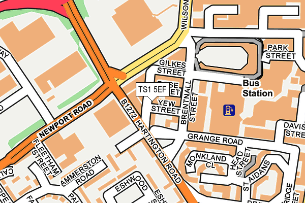 TS1 5EF map - OS OpenMap – Local (Ordnance Survey)