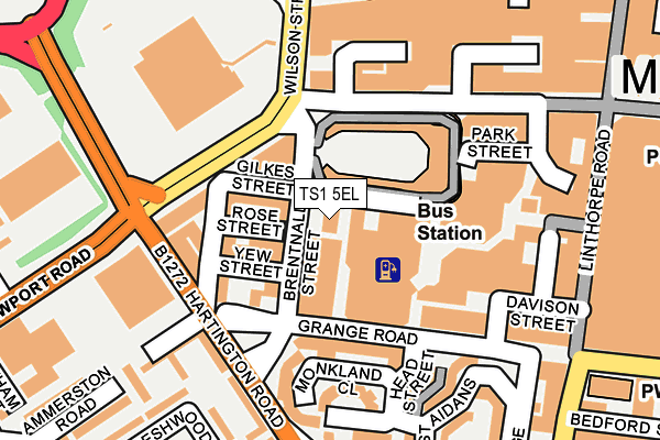 TS1 5EL map - OS OpenMap – Local (Ordnance Survey)