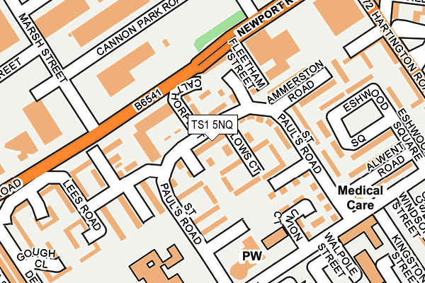 TS1 5NQ map - OS OpenMap – Local (Ordnance Survey)