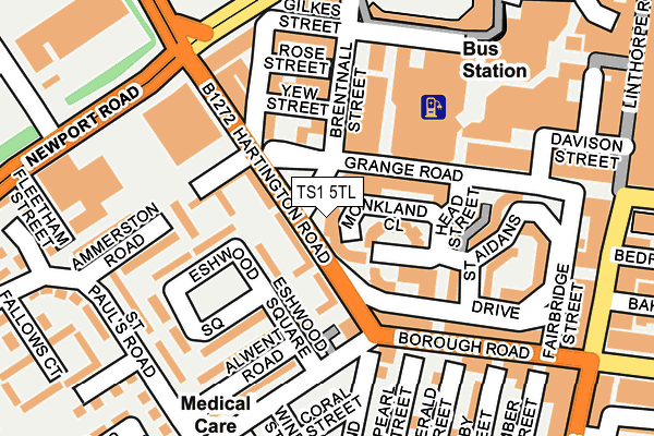 TS1 5TL map - OS OpenMap – Local (Ordnance Survey)