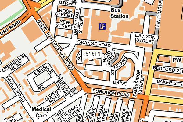 TS1 5TN map - OS OpenMap – Local (Ordnance Survey)