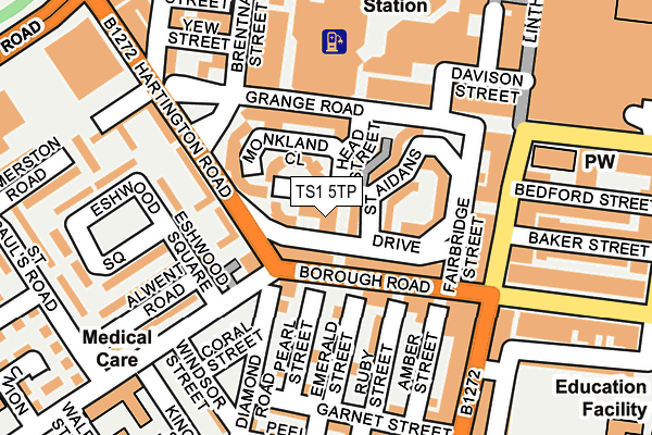 TS1 5TP map - OS OpenMap – Local (Ordnance Survey)