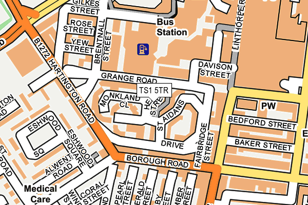 TS1 5TR map - OS OpenMap – Local (Ordnance Survey)