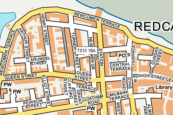 TS10 1BA map - OS OpenMap – Local (Ordnance Survey)