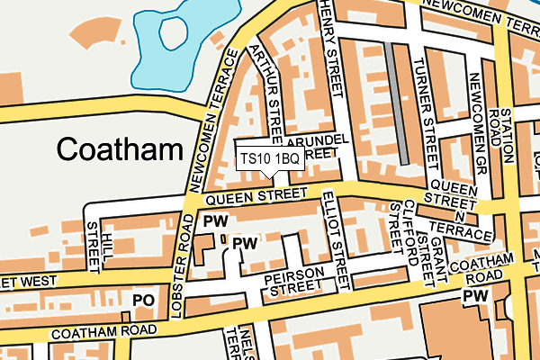 TS10 1BQ map - OS OpenMap – Local (Ordnance Survey)