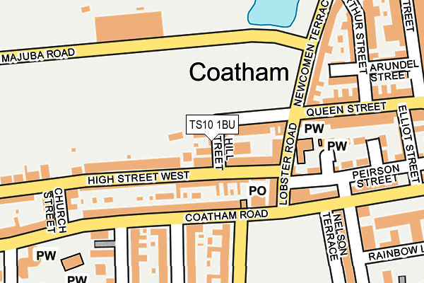 TS10 1BU map - OS OpenMap – Local (Ordnance Survey)