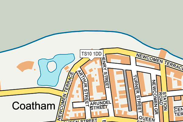 TS10 1DD map - OS OpenMap – Local (Ordnance Survey)