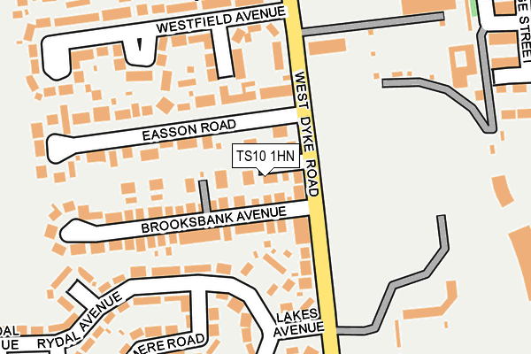 TS10 1HN map - OS OpenMap – Local (Ordnance Survey)