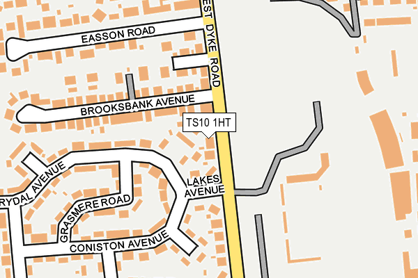 TS10 1HT map - OS OpenMap – Local (Ordnance Survey)