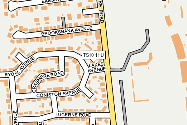 TS10 1HU map - OS OpenMap – Local (Ordnance Survey)