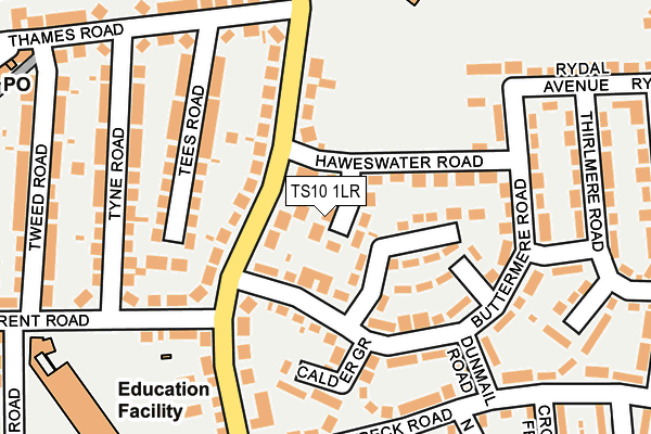 TS10 1LR map - OS OpenMap – Local (Ordnance Survey)