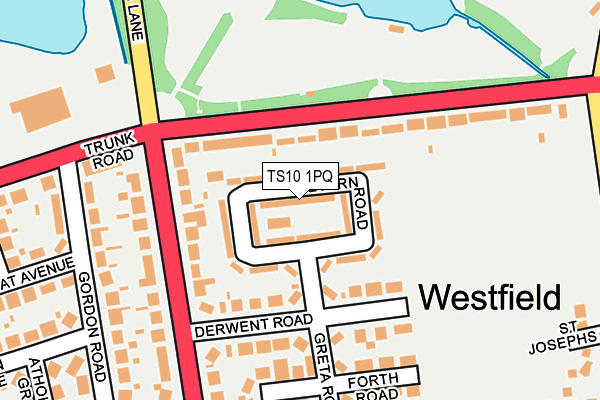 TS10 1PQ map - OS OpenMap – Local (Ordnance Survey)