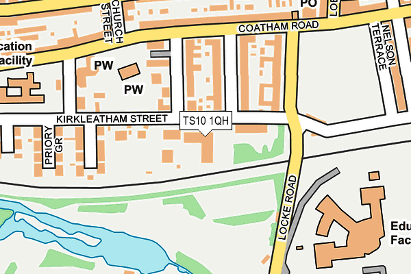TS10 1QH map - OS OpenMap – Local (Ordnance Survey)