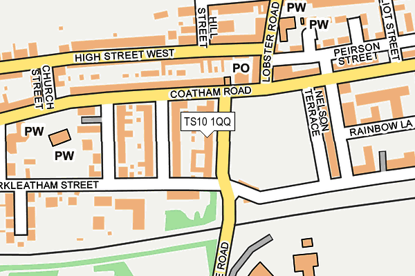 TS10 1QQ map - OS OpenMap – Local (Ordnance Survey)