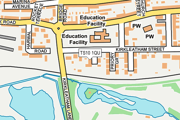 TS10 1QU map - OS OpenMap – Local (Ordnance Survey)