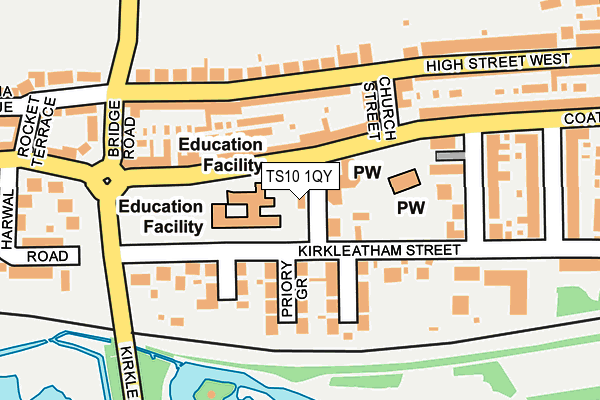 TS10 1QY map - OS OpenMap – Local (Ordnance Survey)