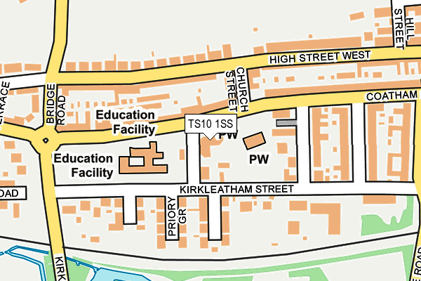 TS10 1SS map - OS OpenMap – Local (Ordnance Survey)