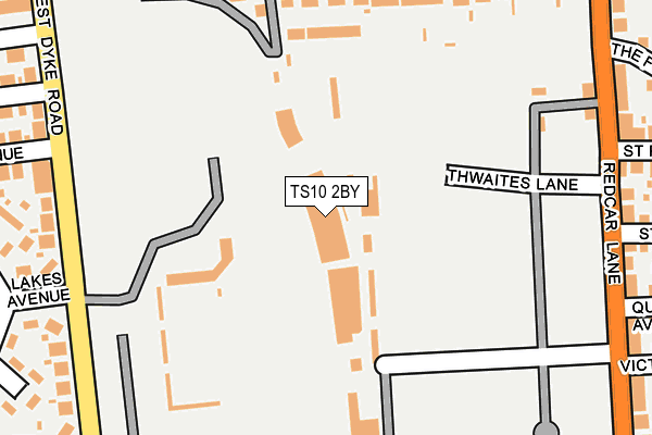 TS10 2BY map - OS OpenMap – Local (Ordnance Survey)