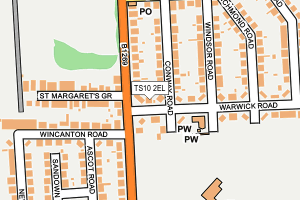 TS10 2EL map - OS OpenMap – Local (Ordnance Survey)