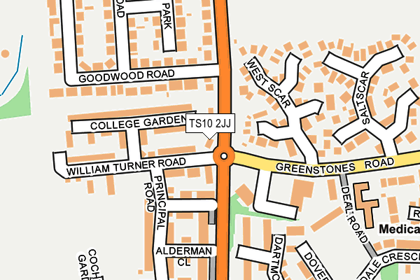 TS10 2JJ map - OS OpenMap – Local (Ordnance Survey)