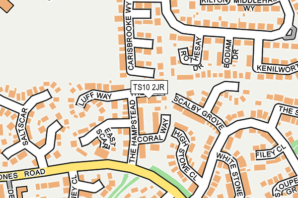 TS10 2JR map - OS OpenMap – Local (Ordnance Survey)