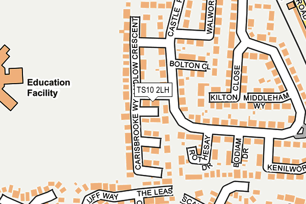 TS10 2LH map - OS OpenMap – Local (Ordnance Survey)