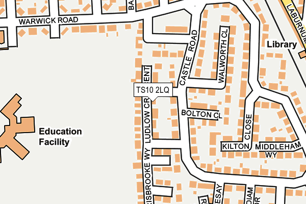 TS10 2LQ map - OS OpenMap – Local (Ordnance Survey)