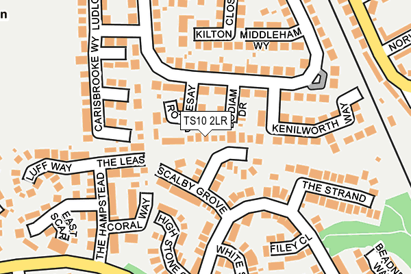 TS10 2LR map - OS OpenMap – Local (Ordnance Survey)