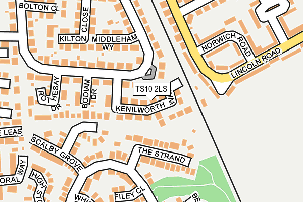 TS10 2LS map - OS OpenMap – Local (Ordnance Survey)