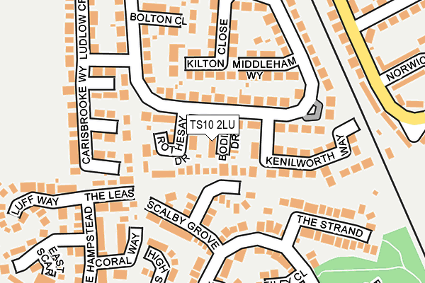 TS10 2LU map - OS OpenMap – Local (Ordnance Survey)