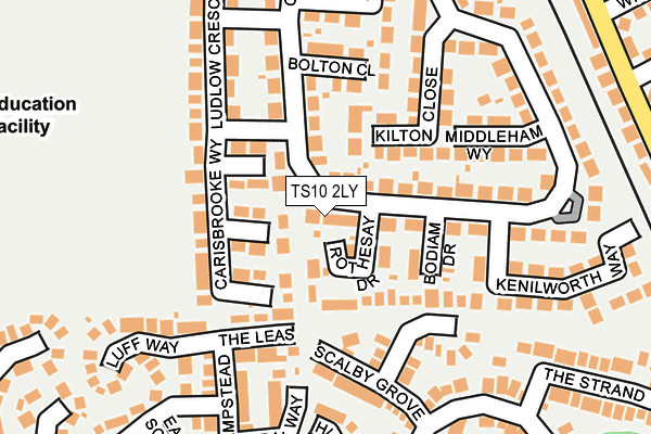 TS10 2LY map - OS OpenMap – Local (Ordnance Survey)