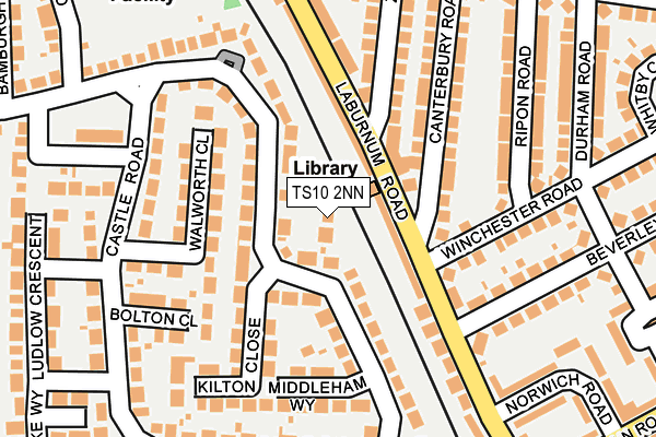 TS10 2NN map - OS OpenMap – Local (Ordnance Survey)