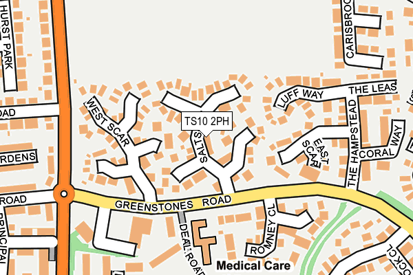 TS10 2PH map - OS OpenMap – Local (Ordnance Survey)