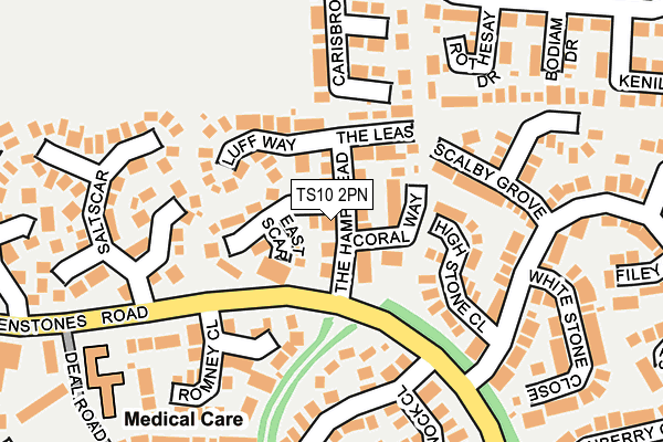 TS10 2PN map - OS OpenMap – Local (Ordnance Survey)