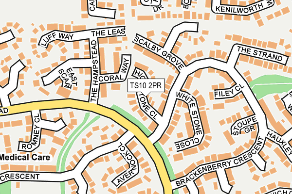 TS10 2PR map - OS OpenMap – Local (Ordnance Survey)