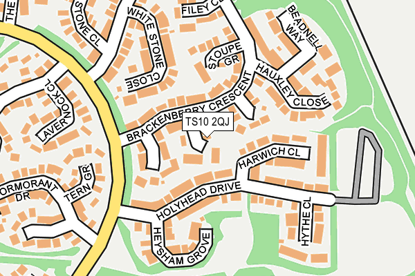 TS10 2QJ map - OS OpenMap – Local (Ordnance Survey)
