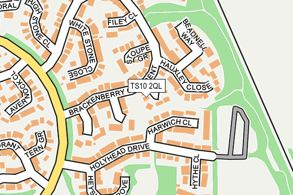TS10 2QL map - OS OpenMap – Local (Ordnance Survey)