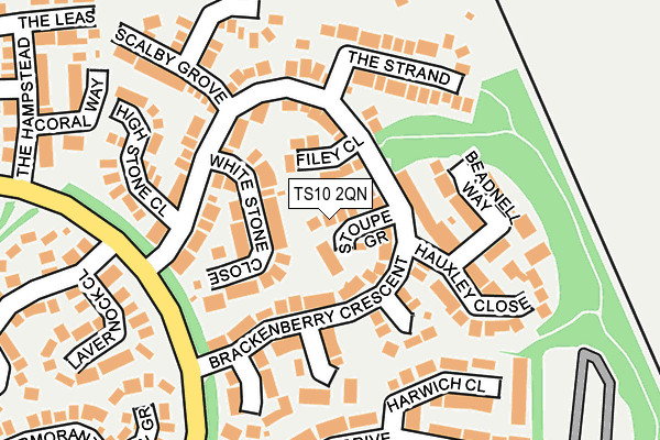 TS10 2QN map - OS OpenMap – Local (Ordnance Survey)