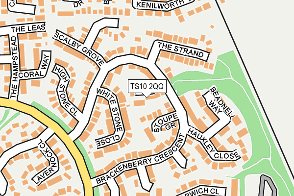 TS10 2QQ map - OS OpenMap – Local (Ordnance Survey)
