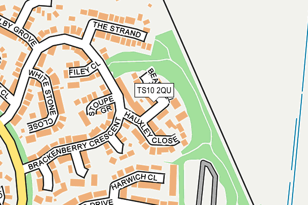 TS10 2QU map - OS OpenMap – Local (Ordnance Survey)