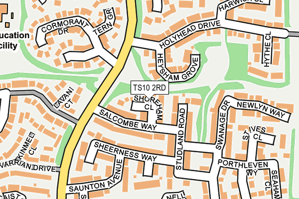 TS10 2RD map - OS OpenMap – Local (Ordnance Survey)