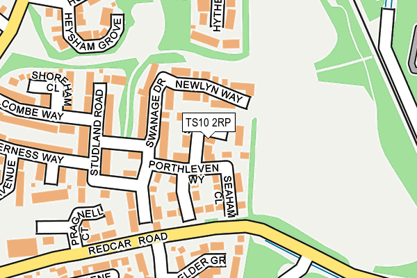 TS10 2RP map - OS OpenMap – Local (Ordnance Survey)