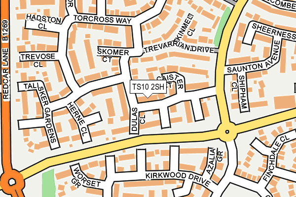 TS10 2SH map - OS OpenMap – Local (Ordnance Survey)