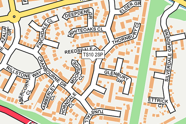 TS10 2SP map - OS OpenMap – Local (Ordnance Survey)