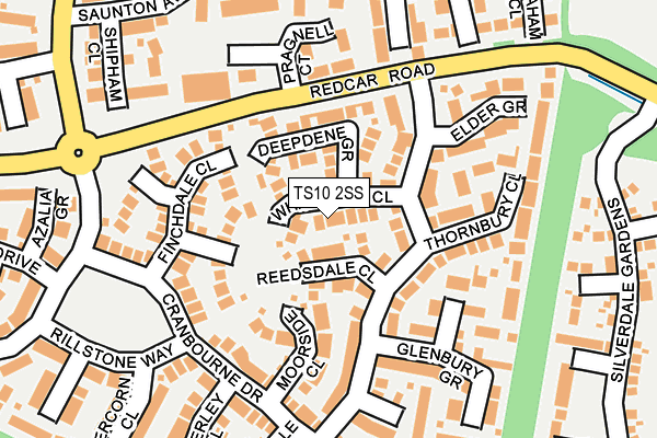 TS10 2SS map - OS OpenMap – Local (Ordnance Survey)
