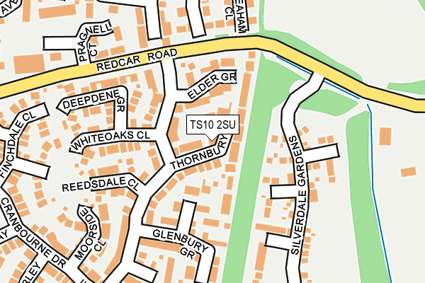 TS10 2SU map - OS OpenMap – Local (Ordnance Survey)