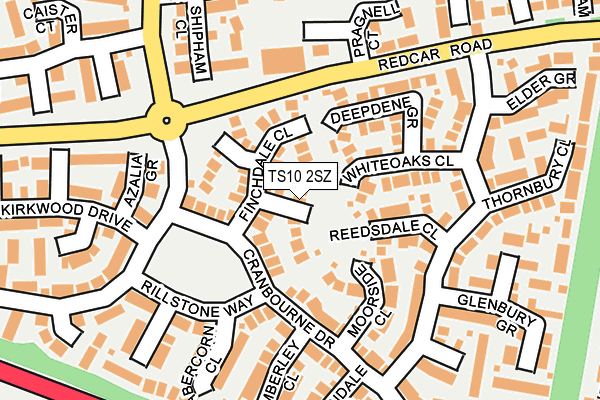 TS10 2SZ map - OS OpenMap – Local (Ordnance Survey)